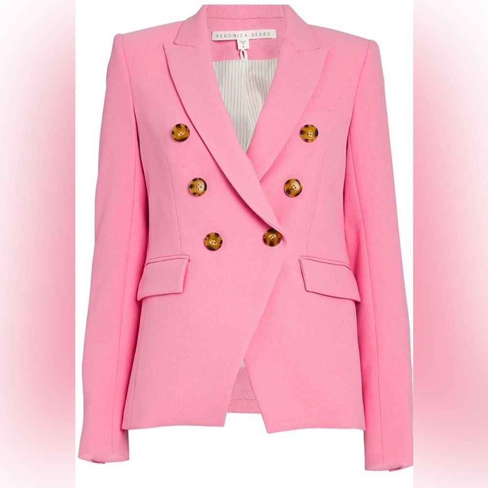 Veronica Beard Miller Pink Dickey Blazer